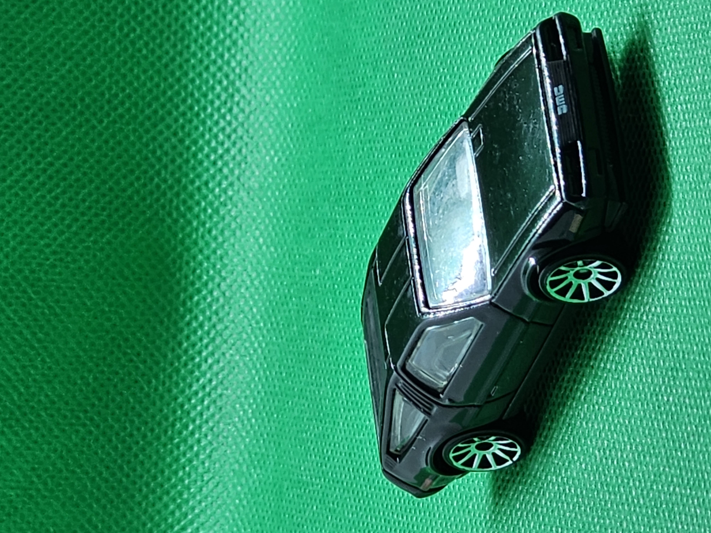 Black DMC DeLorean diecast model
