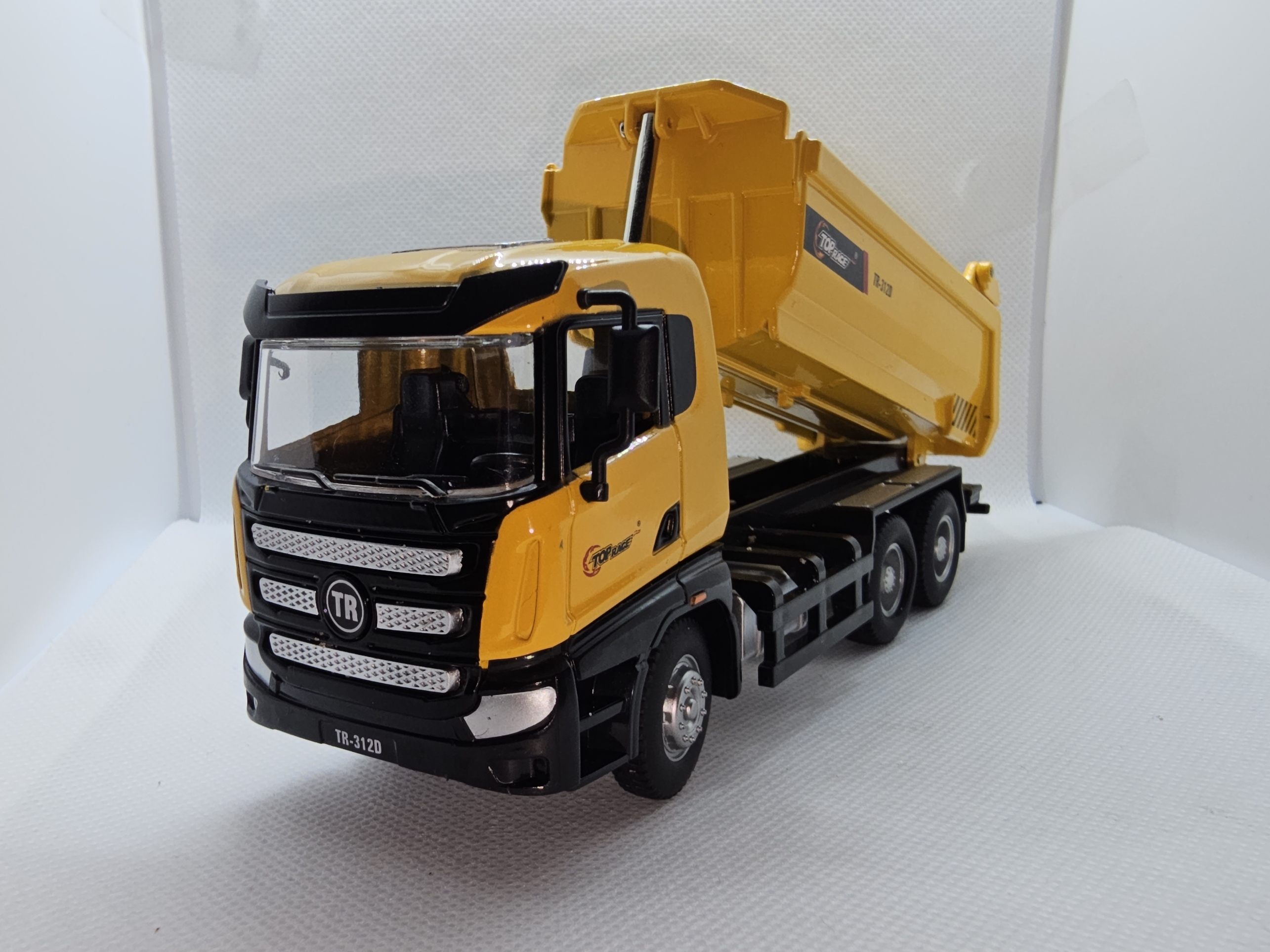 Yellow dump truck toy